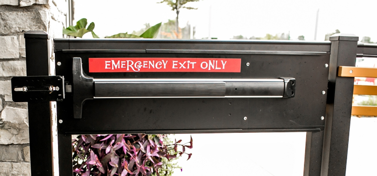 emergency push bar installation in Garden Grove